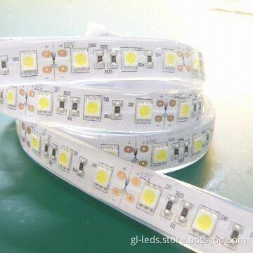 Multicolor LED Light Strip 5050 with 12 or 24V DC Input Voltage and 36/72W Maximum Power